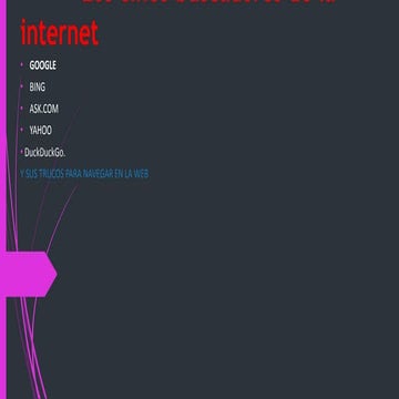 Los cinco buscadores de la internet