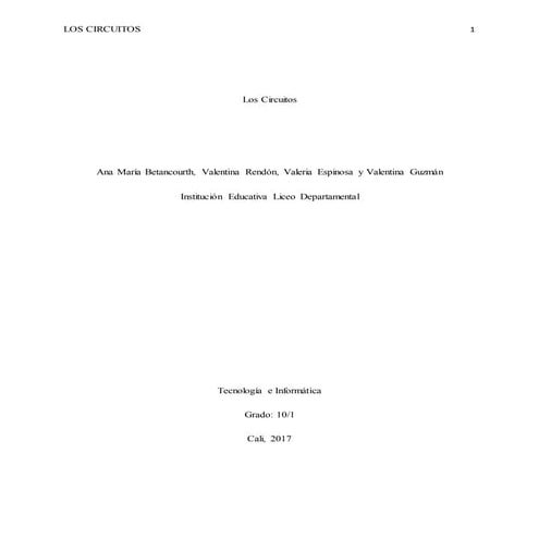 Los circuitos (2)