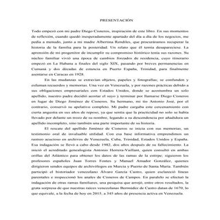 Los Cisneros: Rostros y rastros de ...