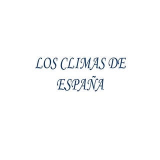 Los climas de españa