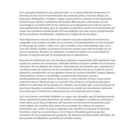 Los Colegiales BritáNicos De Primaria