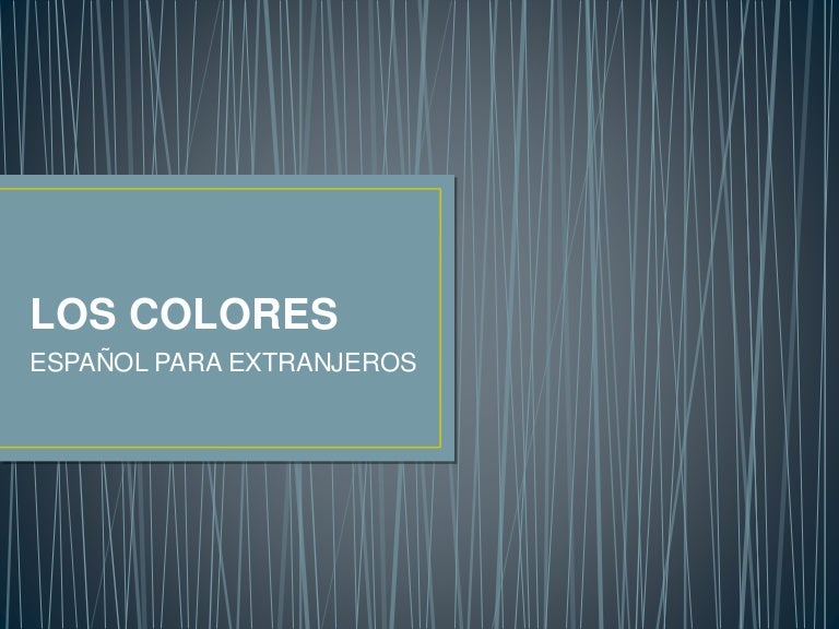 Los Colorespresentación 1