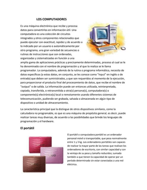 Los computadores