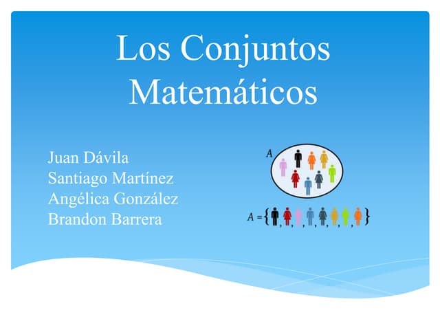 Los conjuntos matemáticos