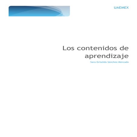 Los contenidos de aprendizaje