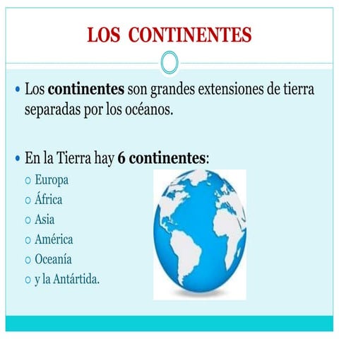 Los continentes