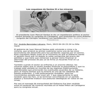 Los coqueteos de Santos II a los mi...