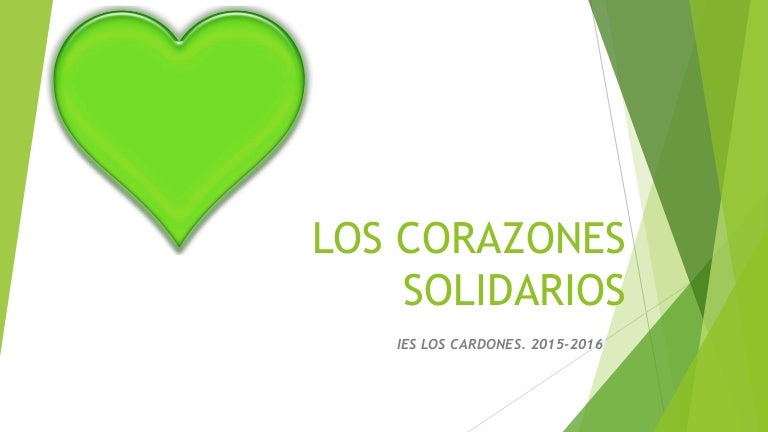 Los corazones solidarios