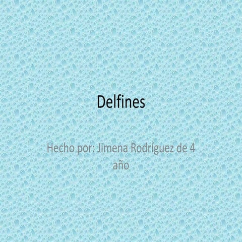 Los delfines de jimenauth954h