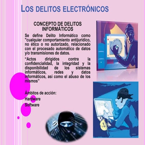 Los delitos electrónicos | PPTX