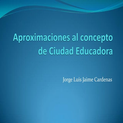 Los Desafíos de la Ciudad Educadora   ccesa007