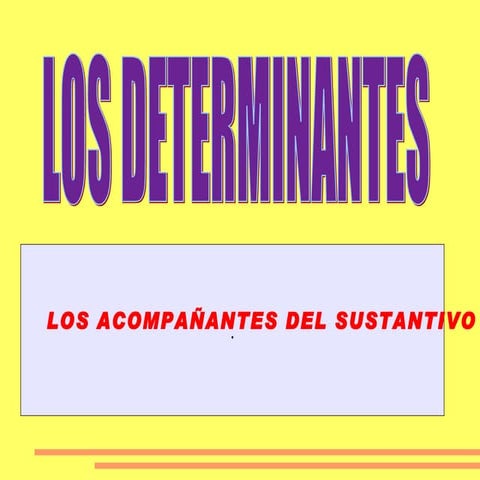 Los determinantes 5º