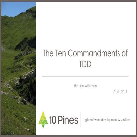 The ten commandments of TDD