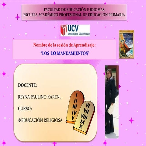 Los diez mandamientos.