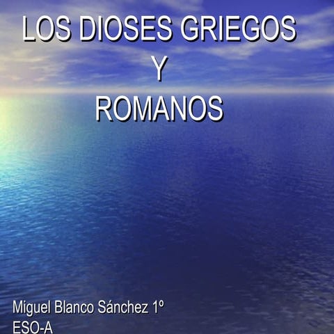 Los dioses griegos y romanos
