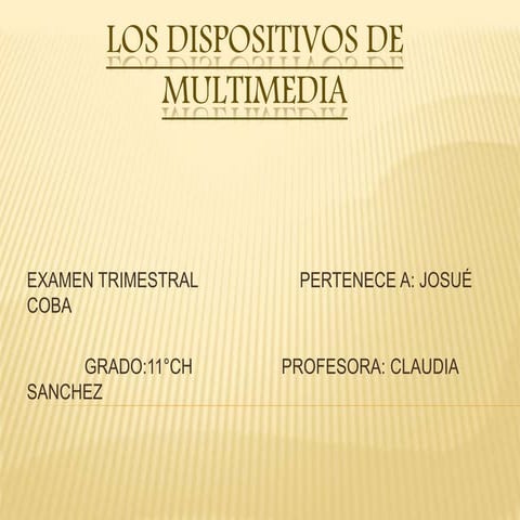 Los dispositivos de multimedia