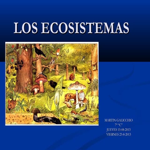 Los ecosistemas Martín