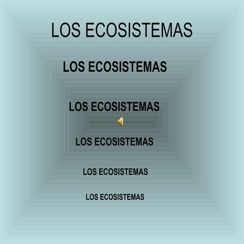 Los ecosistemas ppt