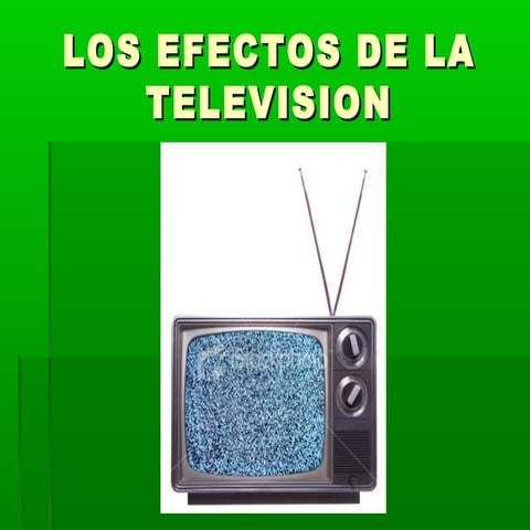 Influencia de la televisión. | PPT