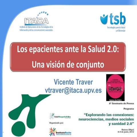 Los epacientes ante la salud 2.0:  una vision de conjunto