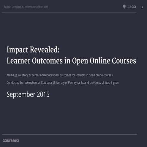 Coursera Impact Revealed: Learner Outcomes in Open Online Courses