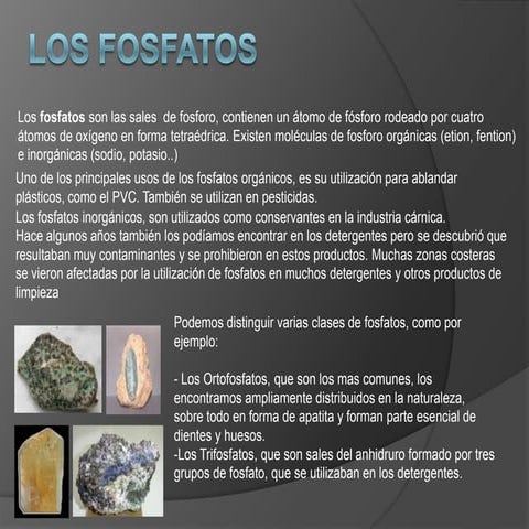 Los fosfatos