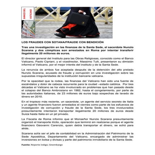 Los Fraudes con Sotana