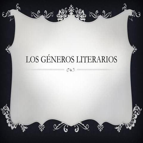 Generos Literarios