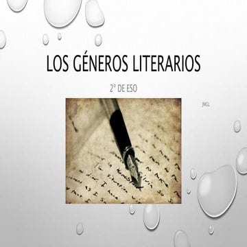 Los géneros literarios