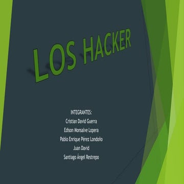 Presentacion hacker, cracker y seguridad | PPTX