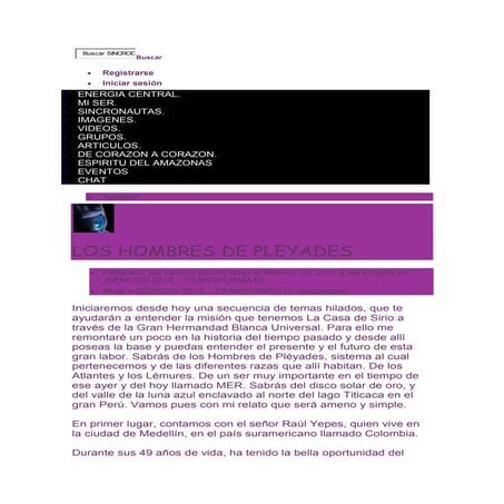 Los hombres pleyades