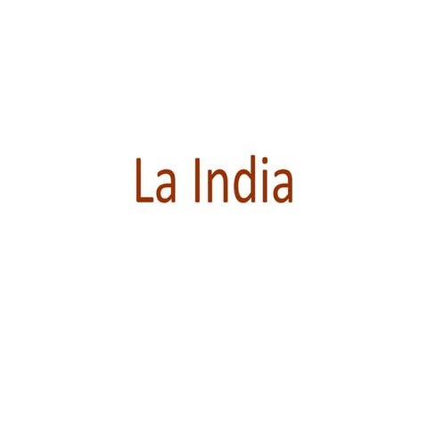 Los indios de la India