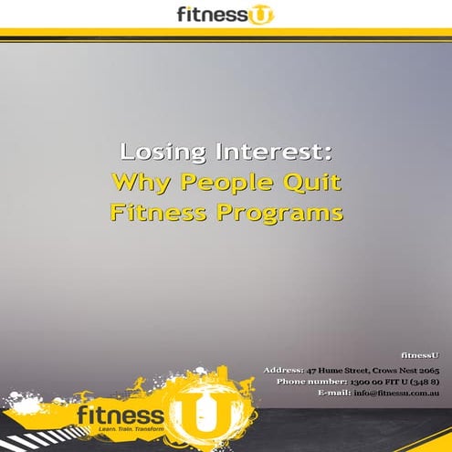 Exercise psychology, goal setting, motivation | PPTX
