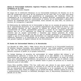 Universidad Industria y Jubilación ...