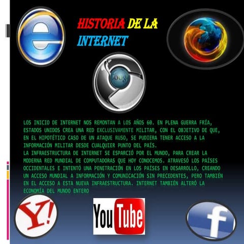 Los inicio de internet nos remontan a los