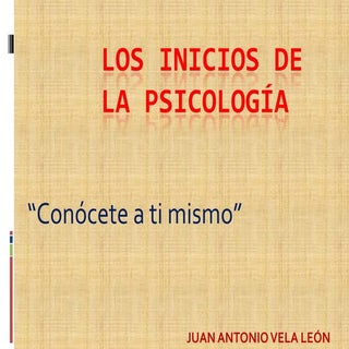 Los inicios de la psicología