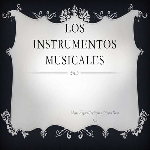 Los instrumentos musicales mariangeles