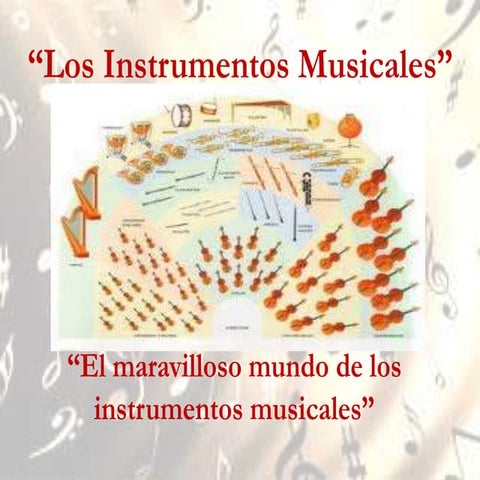 Los instrumentos musicales ppt