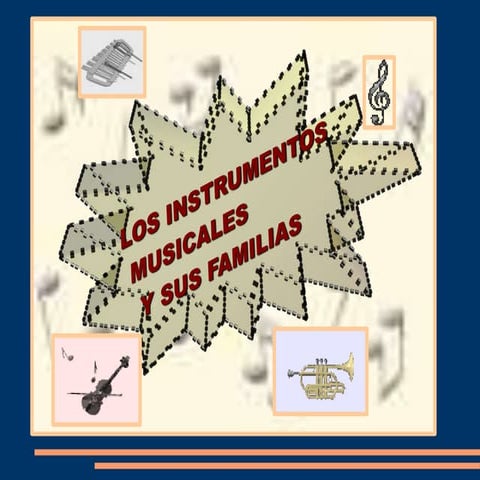 Los instrumentos musicales y sus familias