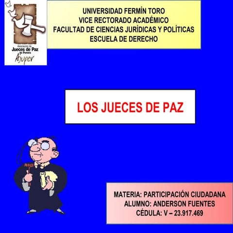Los jueces de paz anderson