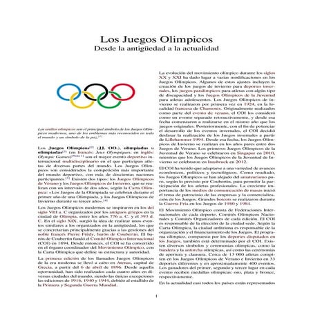 Los juegos olimpicos wikilibro