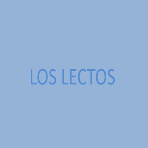 Los lectos | PPTX