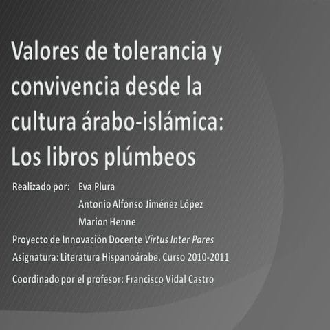 Los libros plumbeos