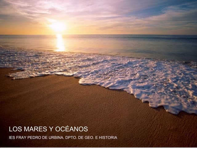 Los mares y océanos