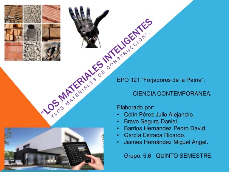Los materiales inteligentes y Materiales de Construcción