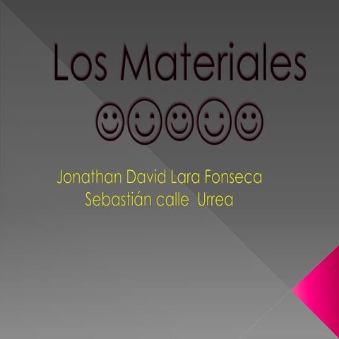 Los materiales Lara y Calle