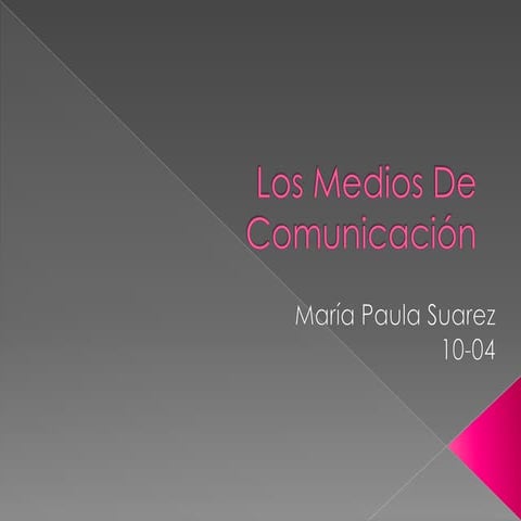 Los medios de comunicación