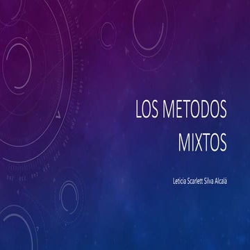 Los metodos mixtos