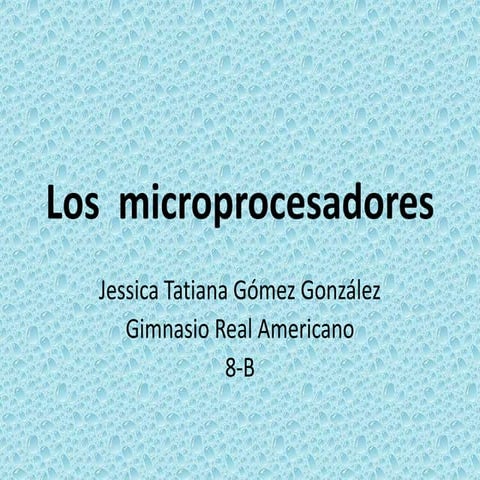 Los  microprocesadores 8 b