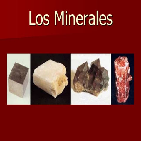 Los minerales